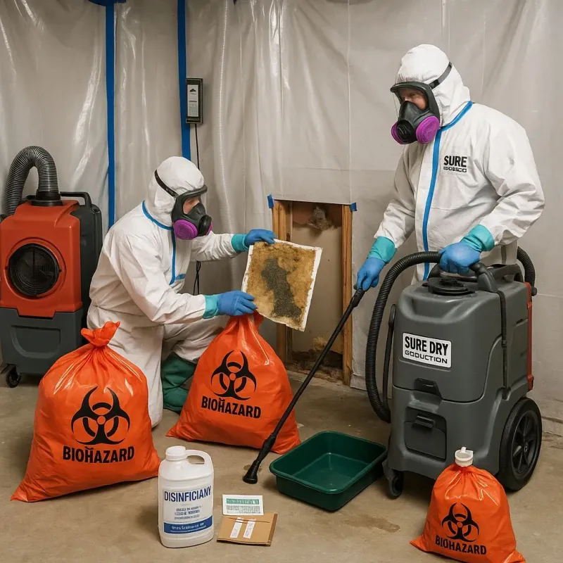 Contaminated Water Handling Protocols process in Shenandoah, LA